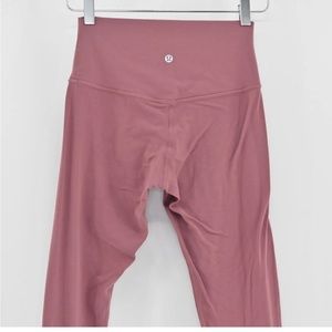Lululemon size 6 dusty rose colored leggings